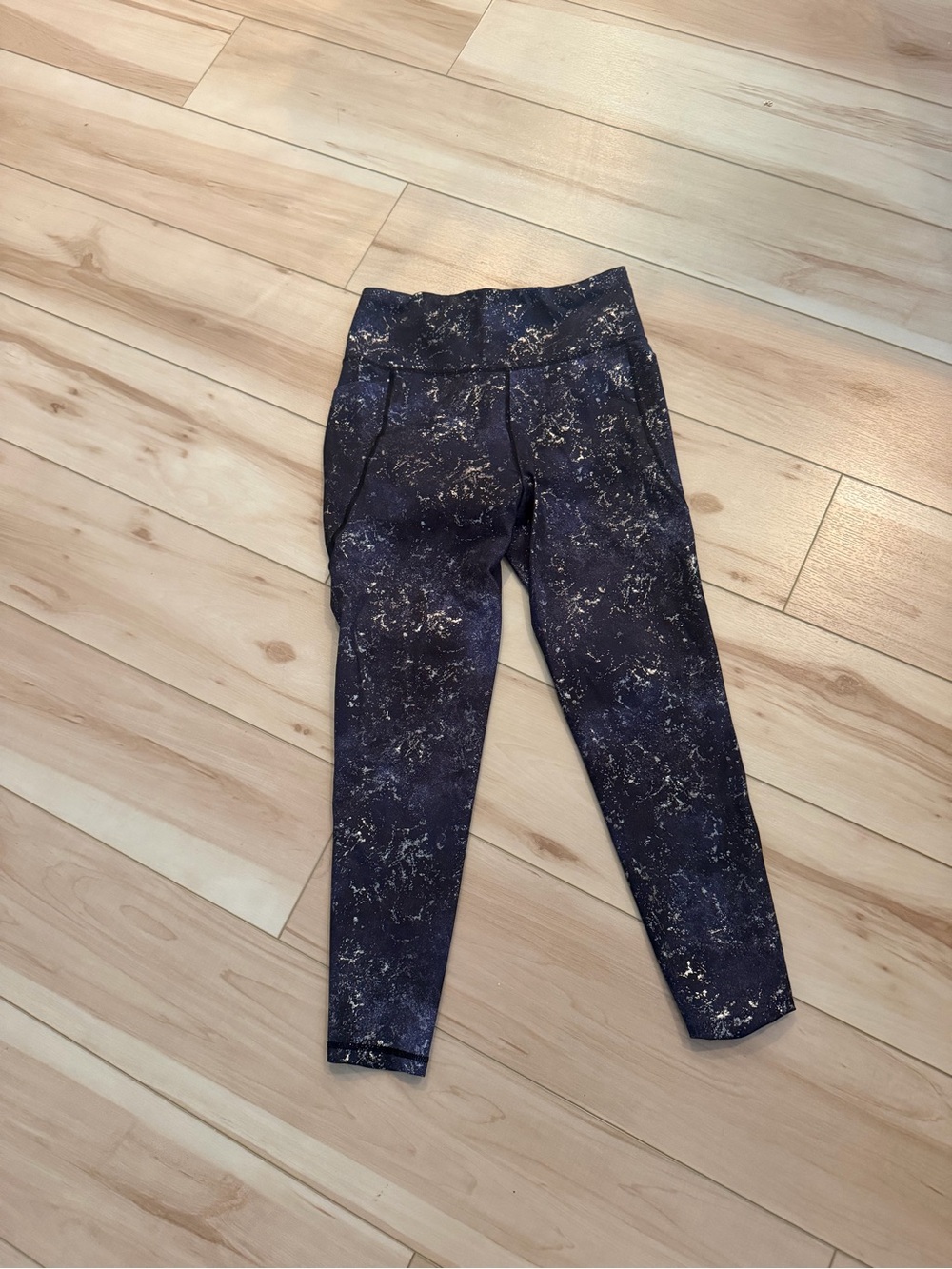Women’s  Metallic Splatter Leggings - Navy